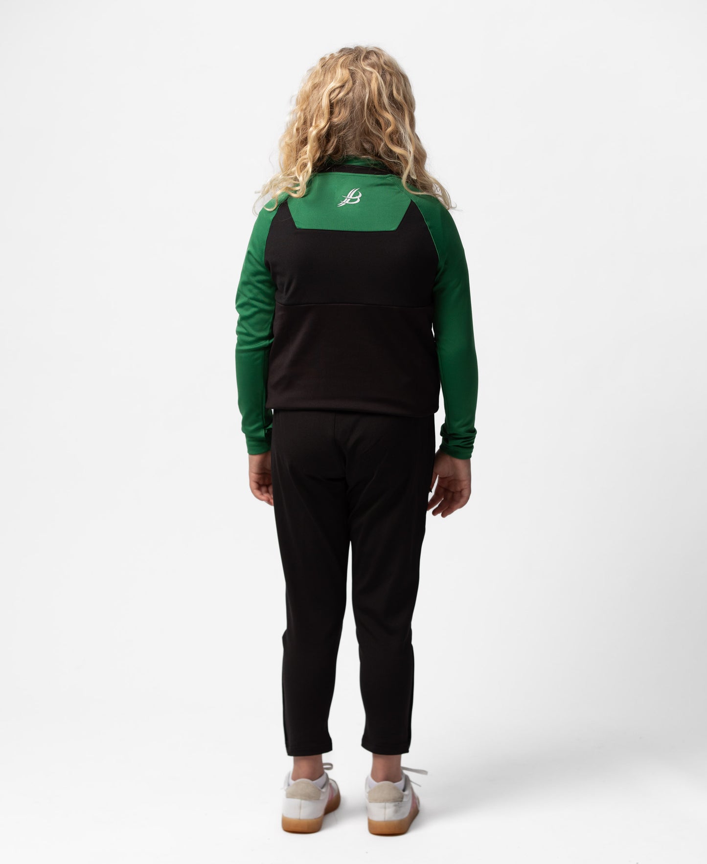 BARR Kids Half Zip (Black/Green)