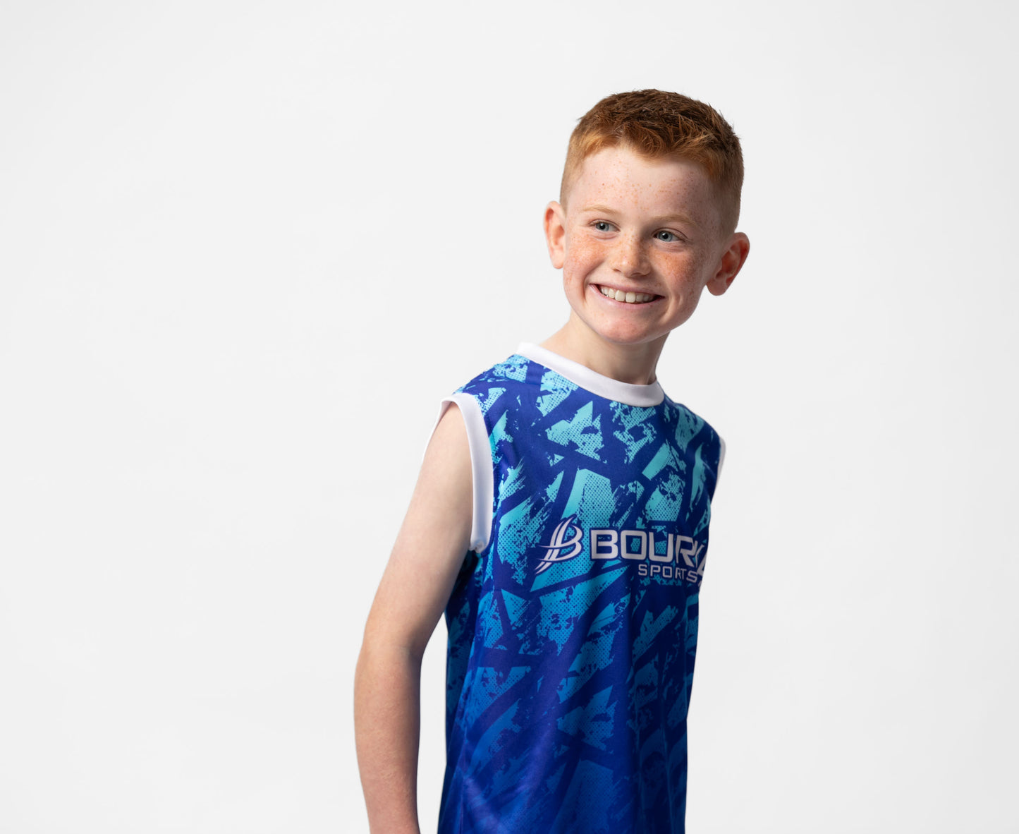 BARR Kids Singlet Blue