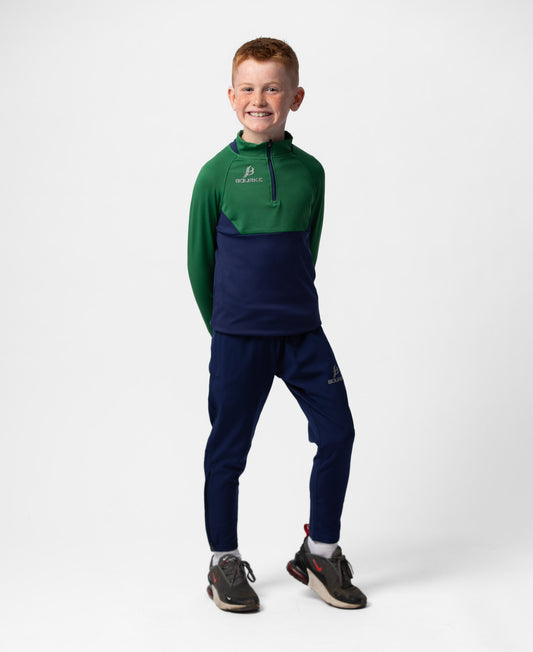 BARR Kids Half Zip (Navy/Green)