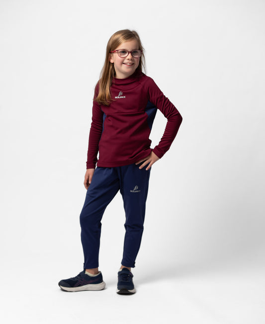 BARR Kids Crew Neck (Maroon/Navy)