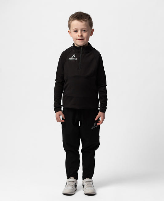 BARR Kids Half Zip (Black)