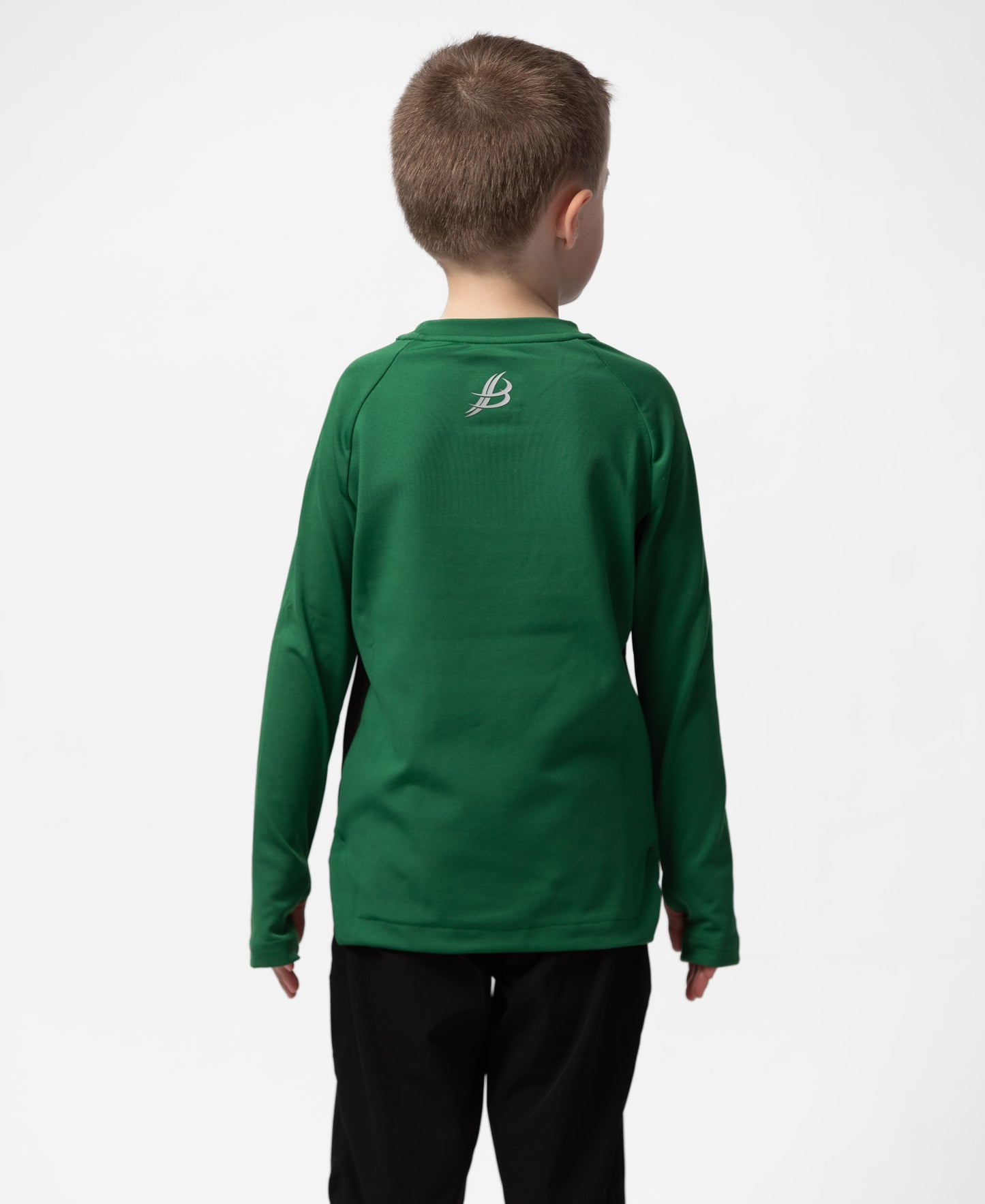 BARR Kids Crew Neck (Green/Black)