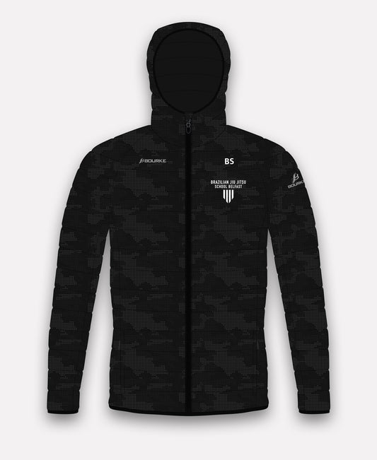 Brazilian Jiu Jitsu Belfast Reflective Camo Jacket (Black)