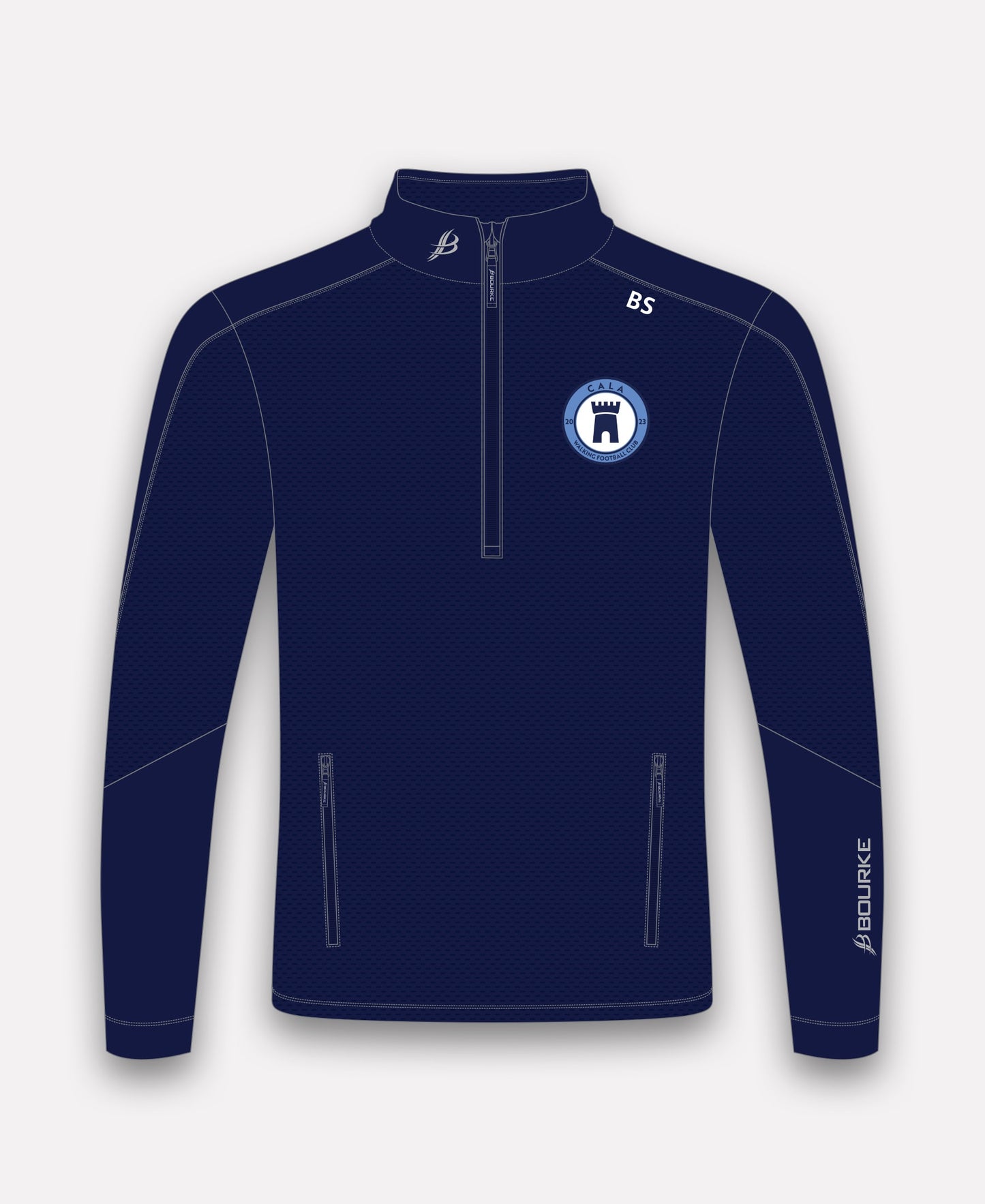 CALA Walking FC Croga Half Zip (Navy)