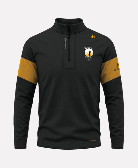 Camross Camogie TEASRA Half Zip (Black/Amber)
