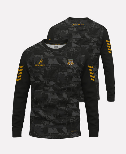Camross GAA Warm Up Crew Neck 2025/26 (Black/Amber)