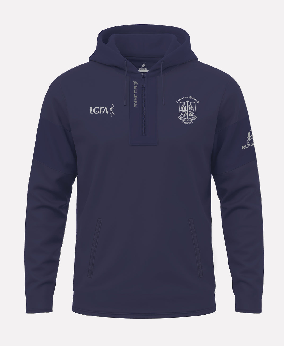 Cappawhite LGFA TEASRA Half Zip Hoodie (Navy)