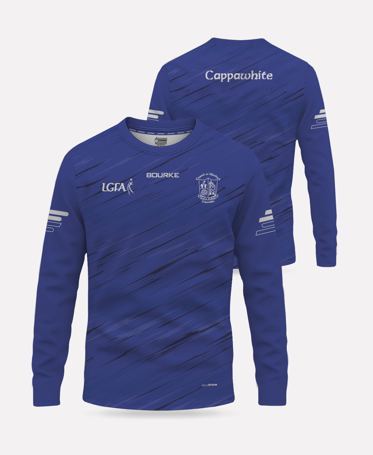 Cappawhite LGFA Warm Up Crew Neck (Blue/White)