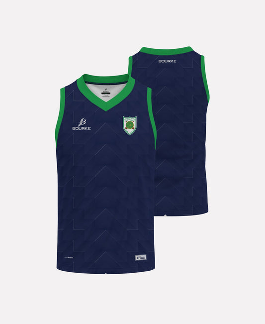 Carey Faughs Singlet (Navy/Green)