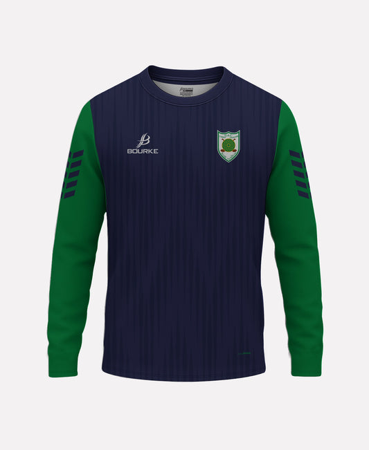Carey Faughs Warm Up Top (Navy/Green)
