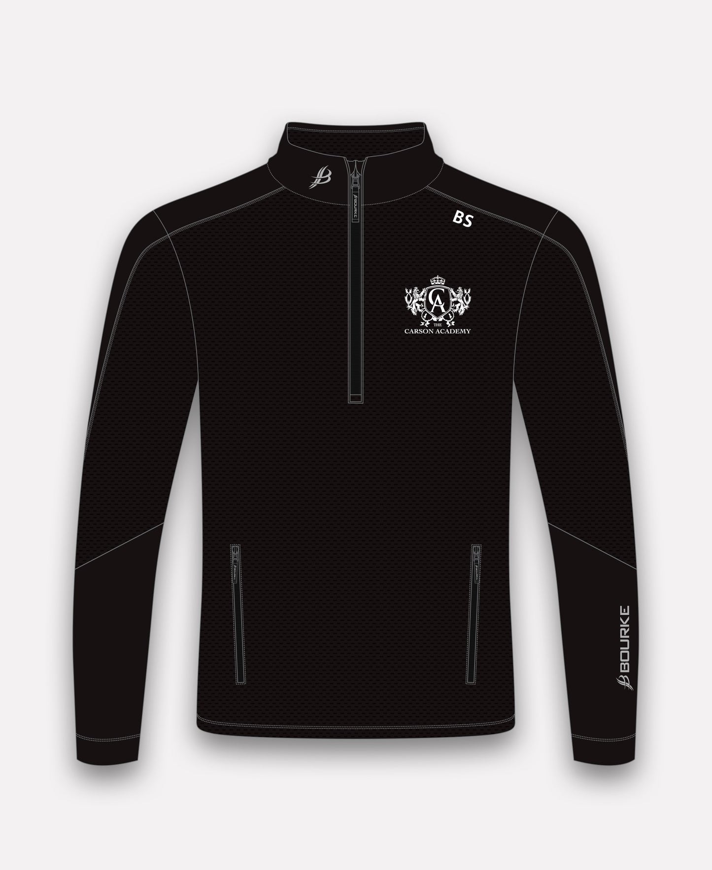 The Carson Academy School Of Irish Dance Croga Half Zip (Black)