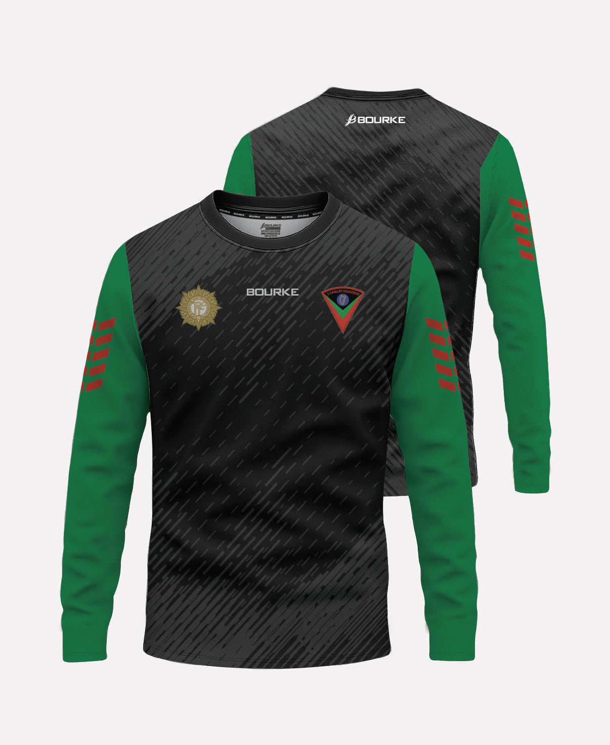 Cathal Brugha Barrack Warm Up Crew Neck (Black/Green/Red)