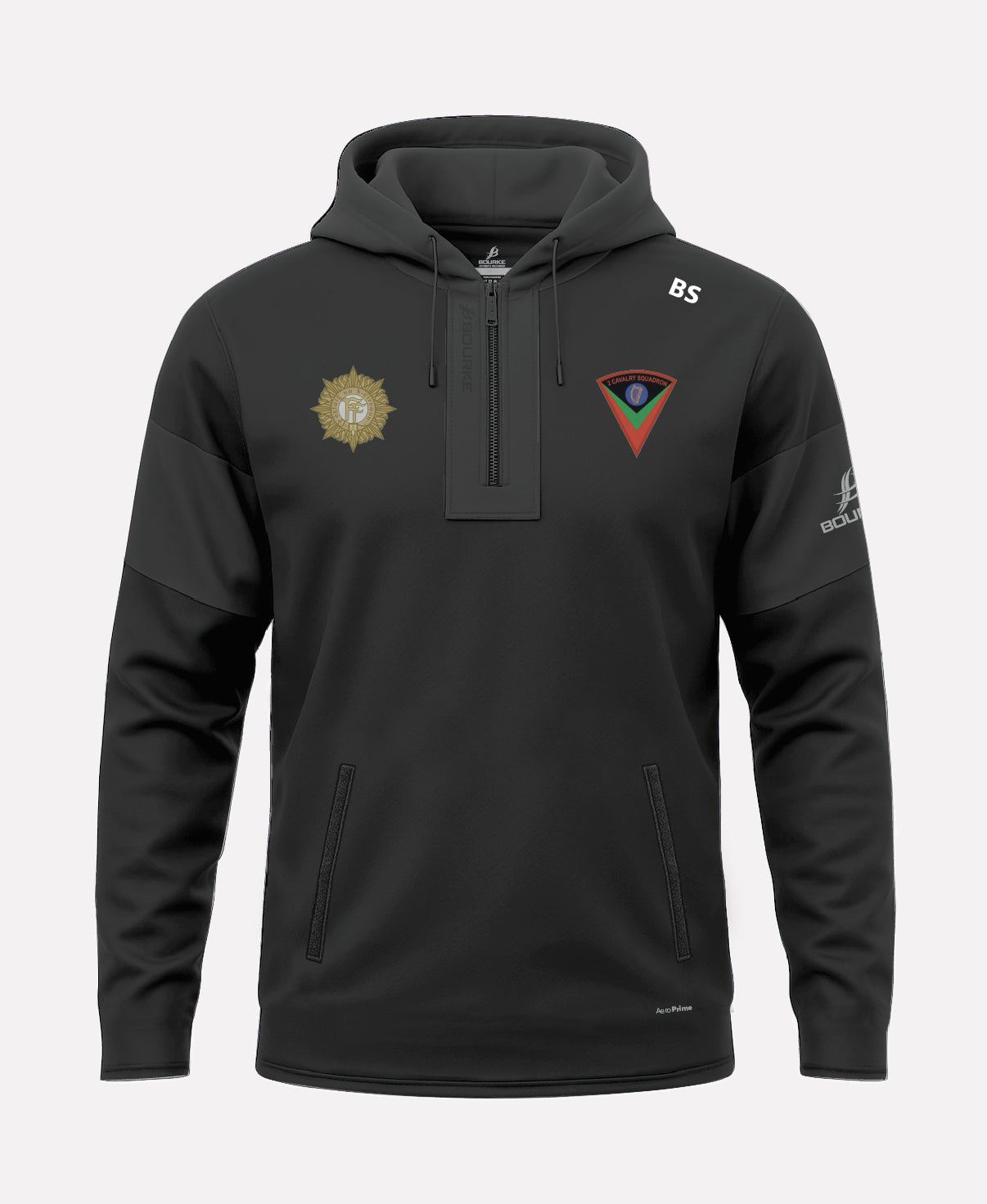 Cathal Brugha Barrack TEASRA Half Zip Hoodie (Black)