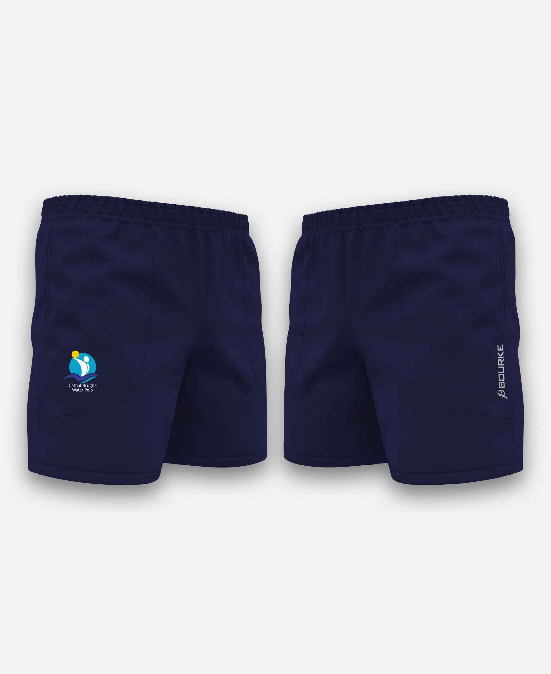 Cathal Brugha Water Polo TACA Gym Shorts (Navy)