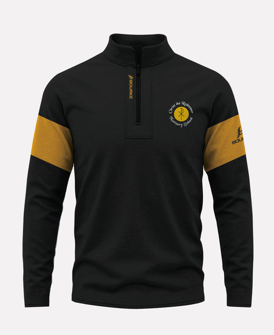 Christ The Redeemer NURSERY Staff TEASRA Half Zip (Black/Amber)
