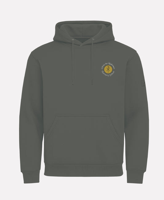 Christ The Redeemer NURSERY Staff TEASRA Pullover Hoodie (Olive)