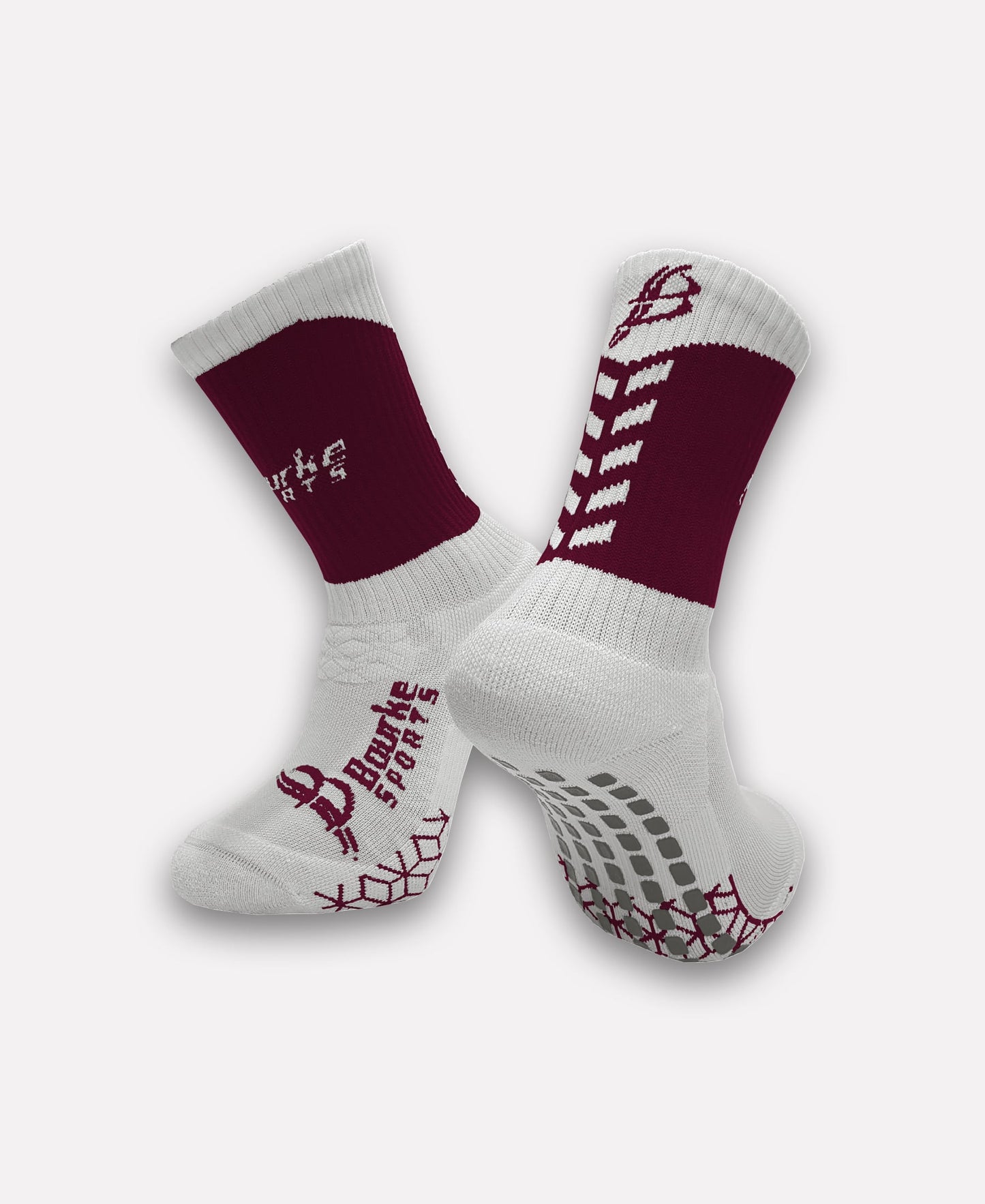 Civil Service Hurling Club Miniz Chevron Socks (Maroon/White)