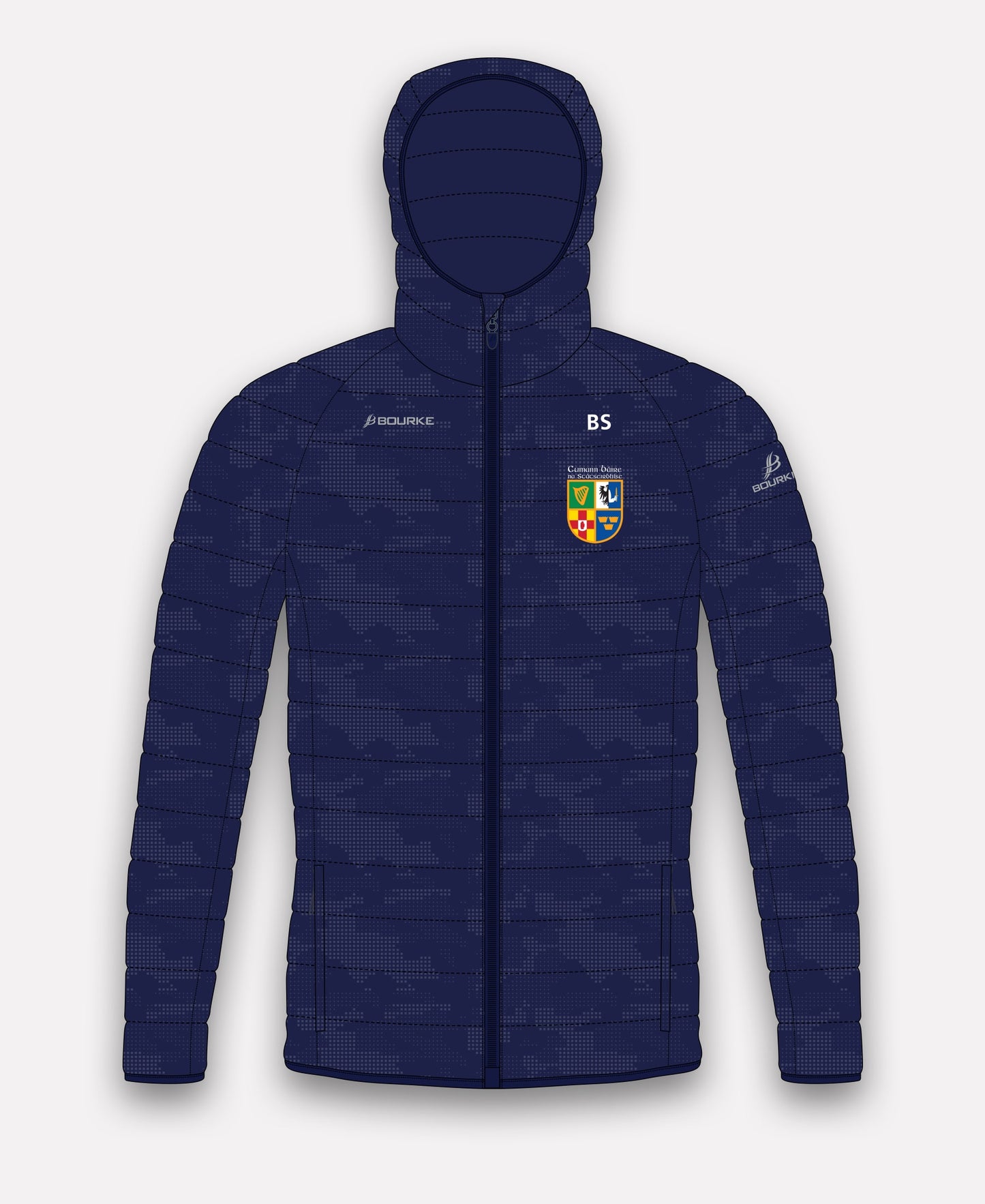 Civil Service Hurling Club Reflective Camo Jacket (Navy)