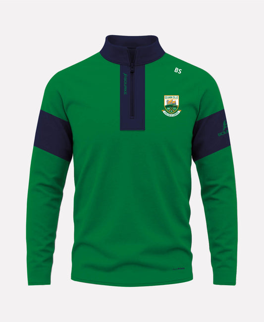 Clonkill Camogie TEASRA Half Zip (Green/Navy)