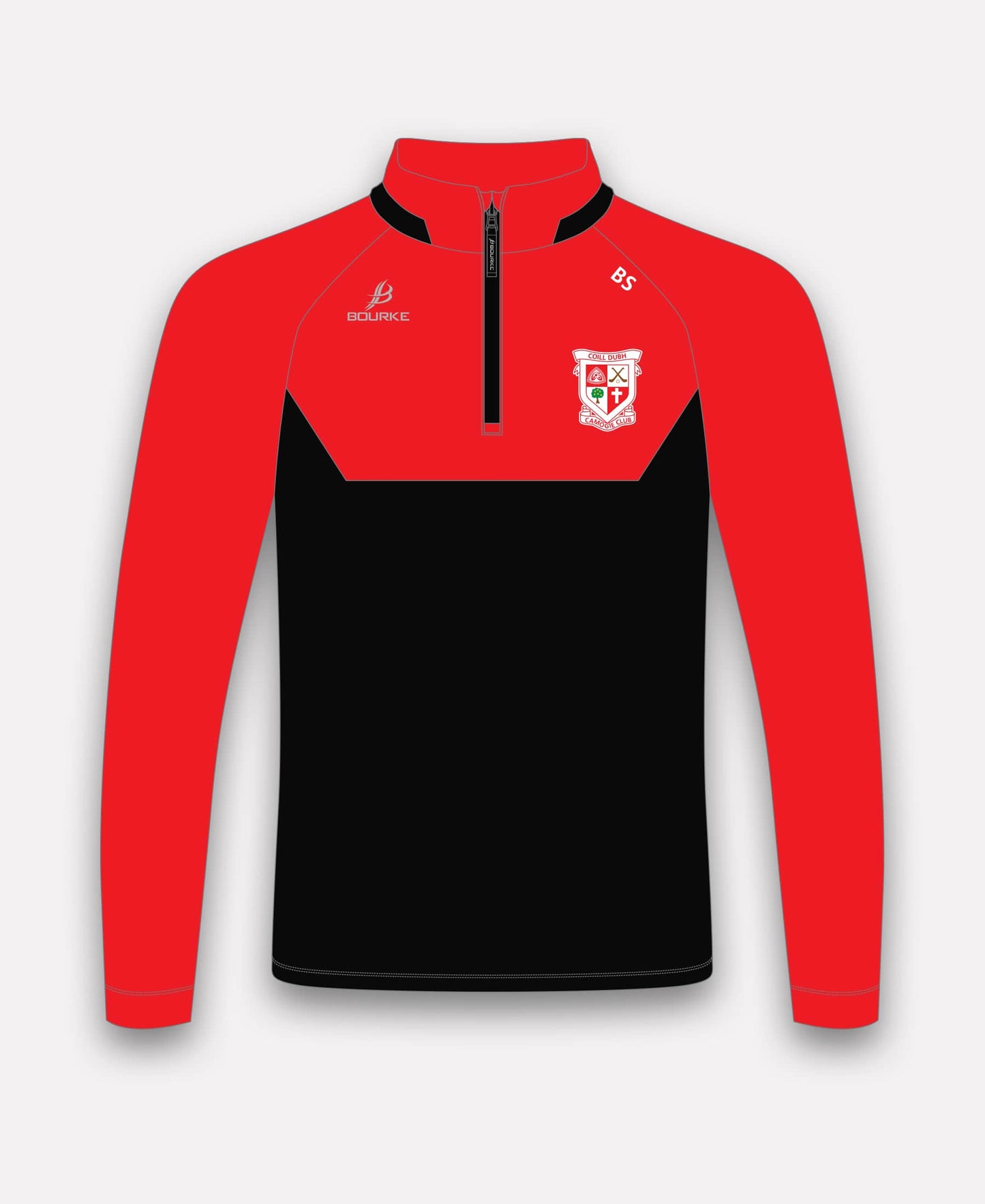 Coill Dubh Camogie BARR Half Zip (Black/Red)