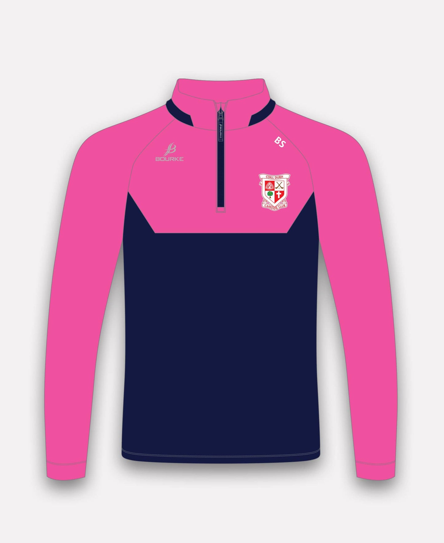 Coill Dubh Camogie BARR Half Zip (Navy/Pink)