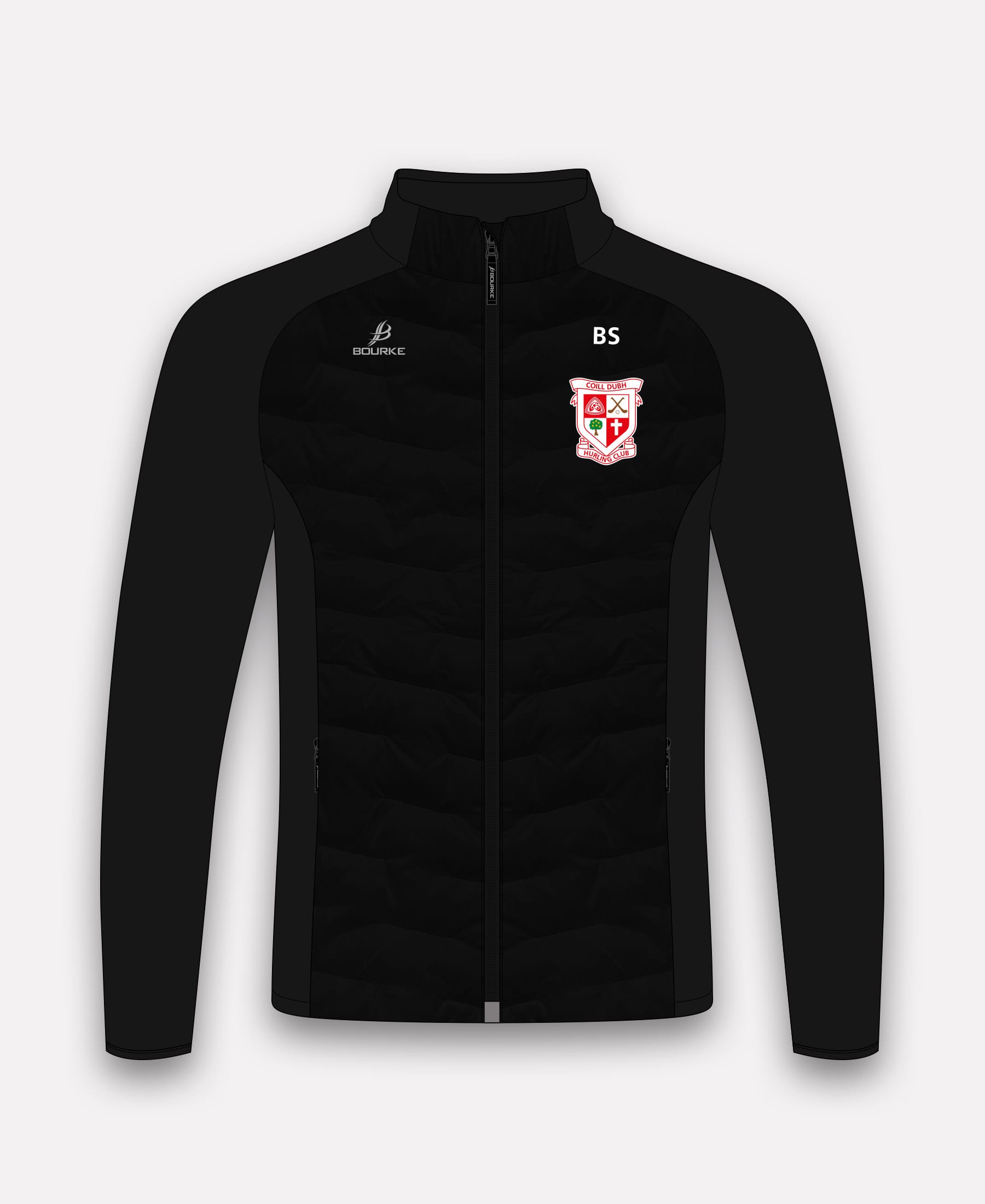 Coill Dubh Hurling Club Croga Hybrid Jacket (Black)