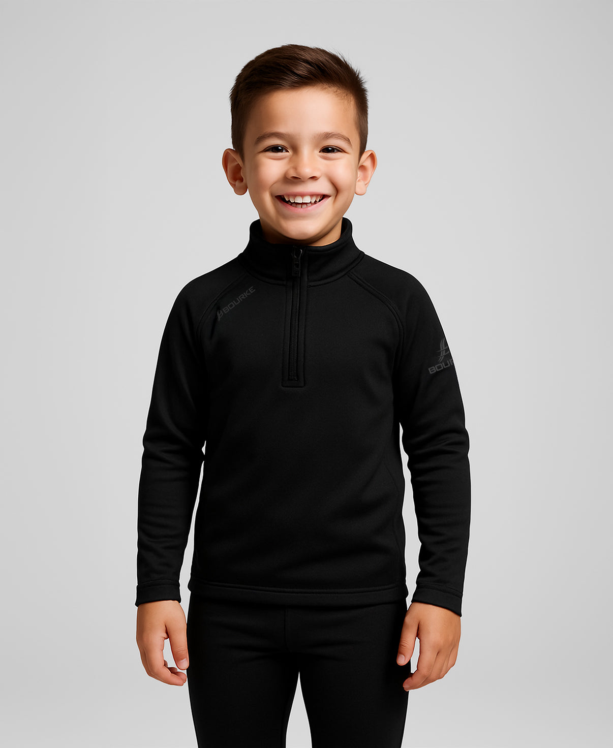 CORE Kids Half Zip (Black)