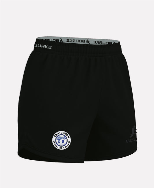 Craigavon Integrated College Womens Flex Shorts (Black)