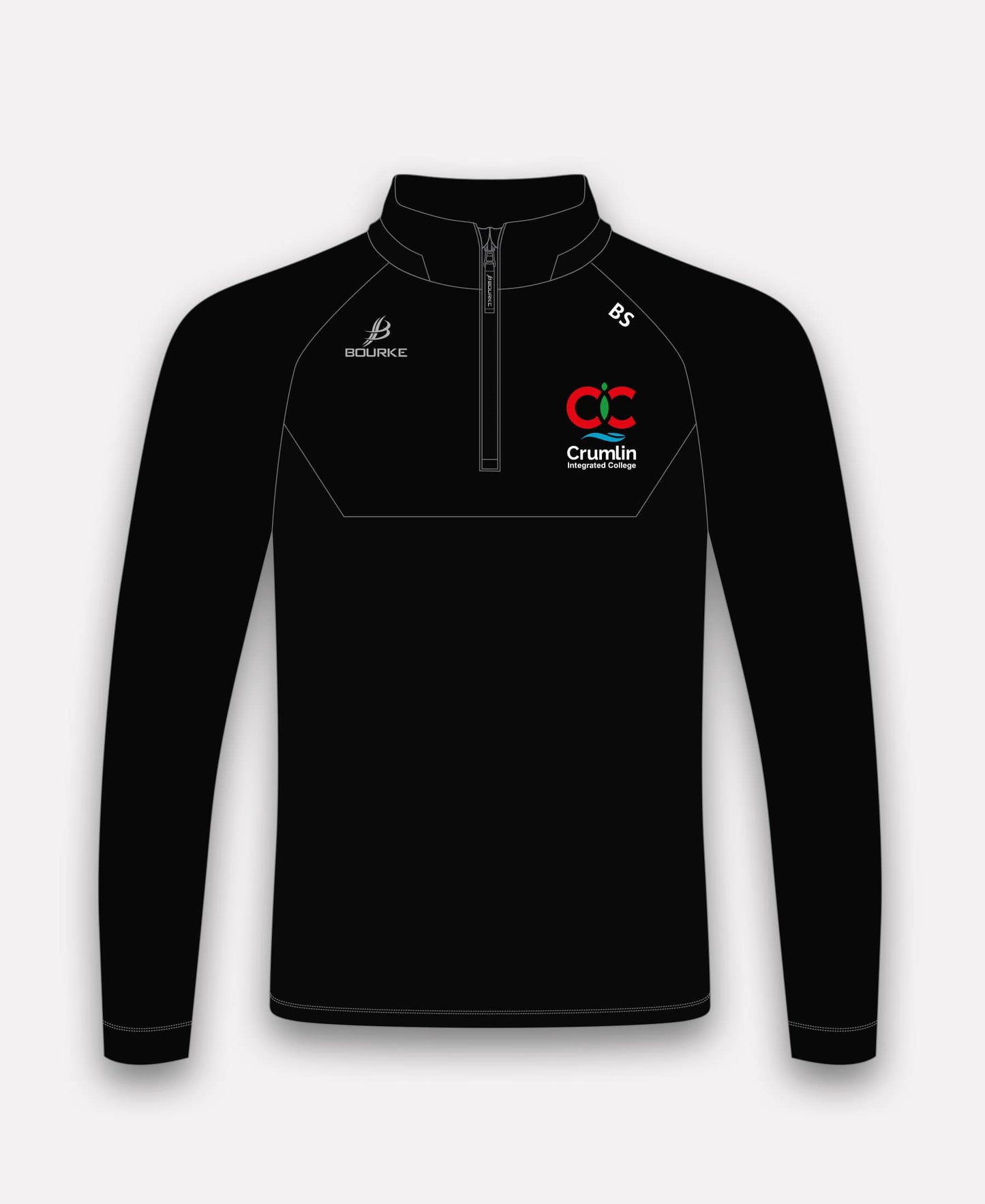 Crumlin Integrated College BARR Half Zip (Black)