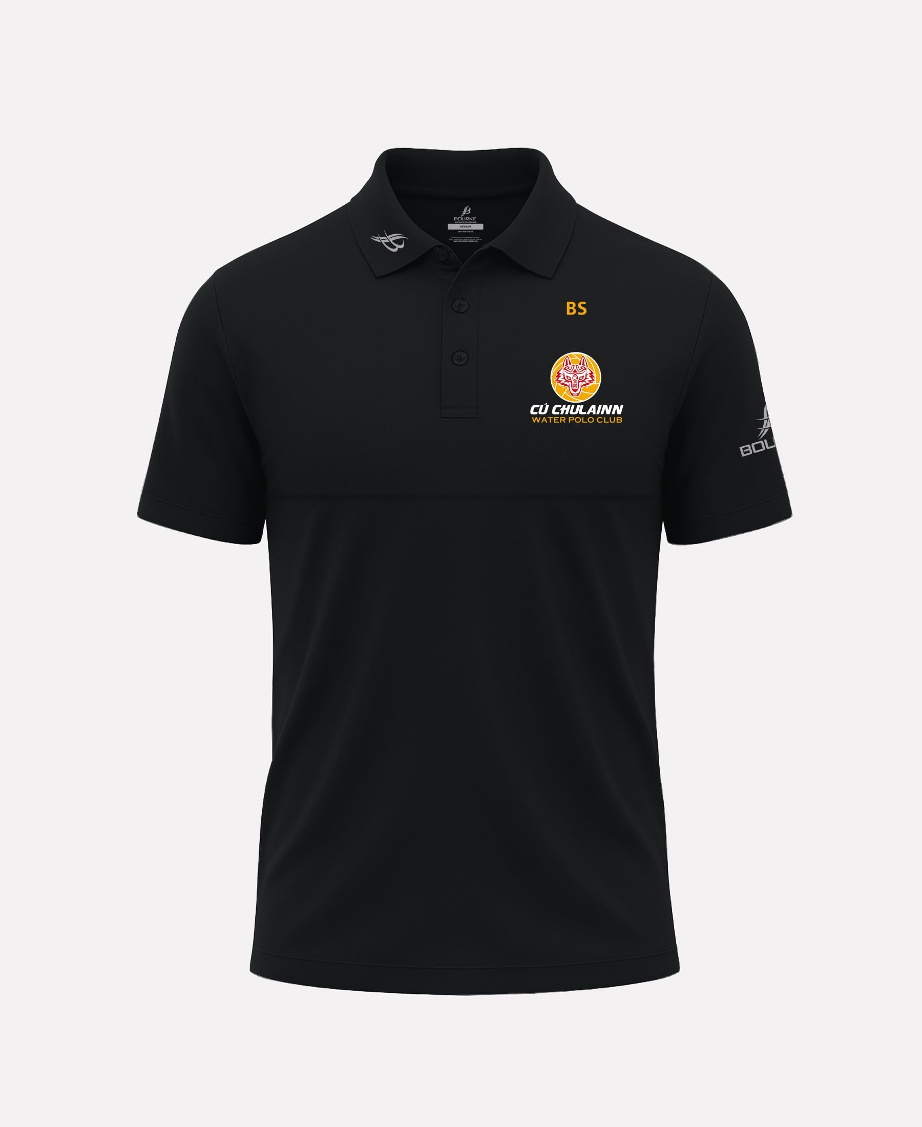 Cu Chulainn Water Polo FORTIS Polo Shirt (Black) – Bourke Sports (.IE ...