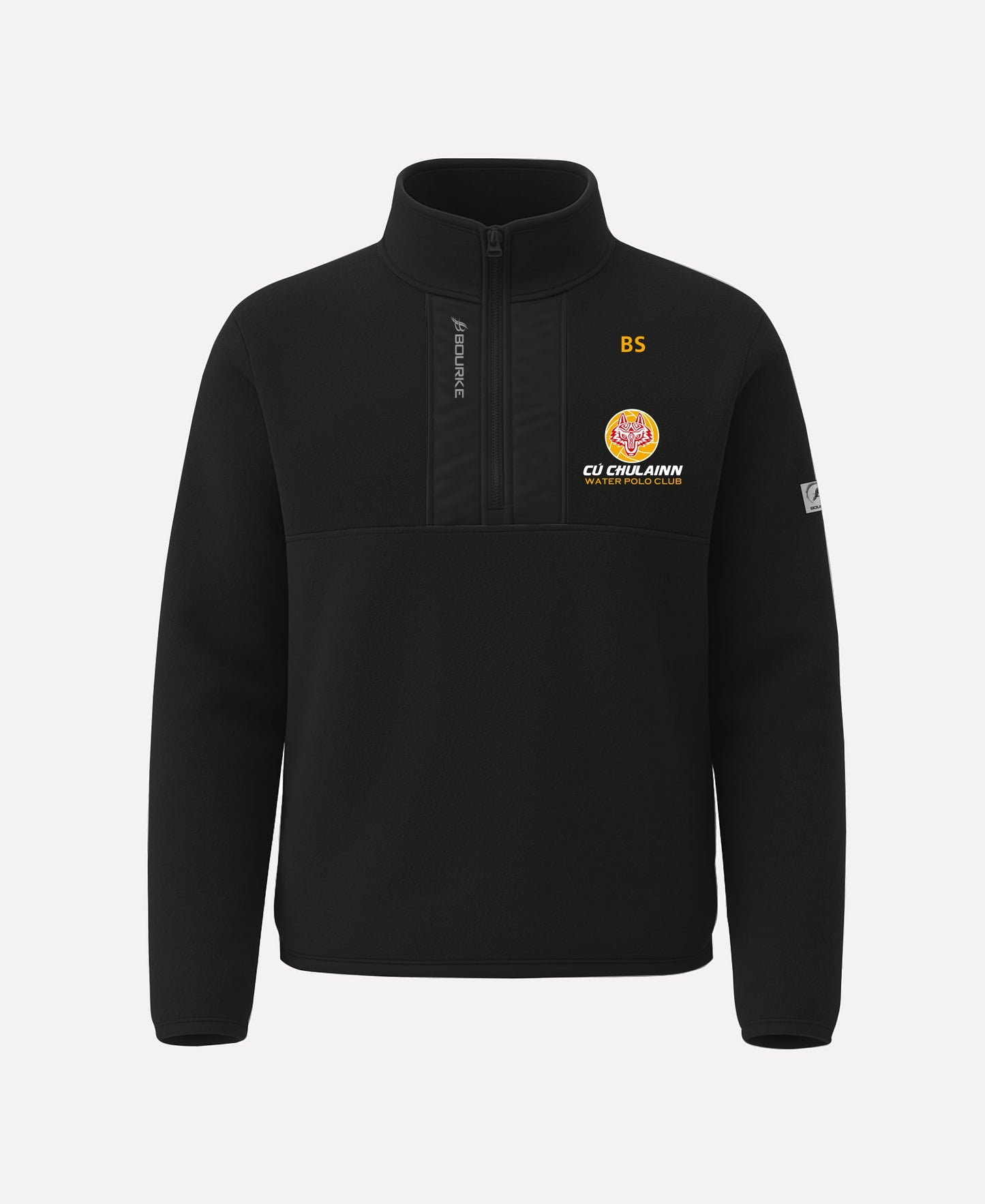Cu Chulainn Water Polo TEASRA Half Zip Fleece (Black)