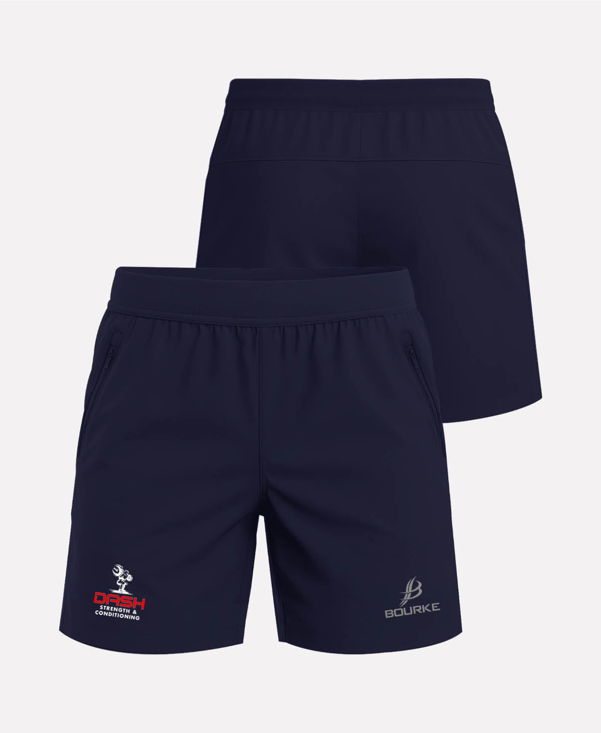 Dash Strength & Conditioning FORTIS Gym Shorts (Navy)