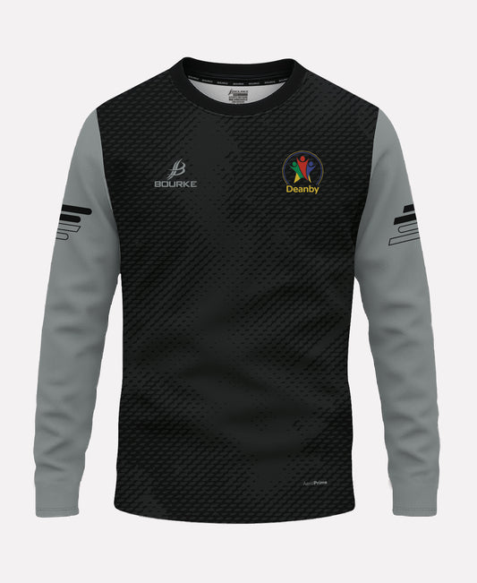 Deanby Special School STAFF Warm Up Crew Neck (Black/Grey)