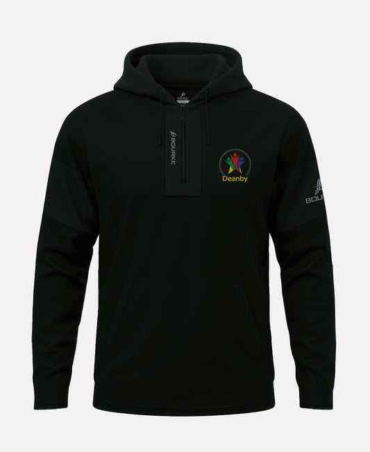 Deanby Special School STAFF TEASRA Half Zip Hoodie (Black)