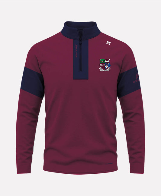 Delvin Camogie TEASRA Half Zip (Navy/Maroon)