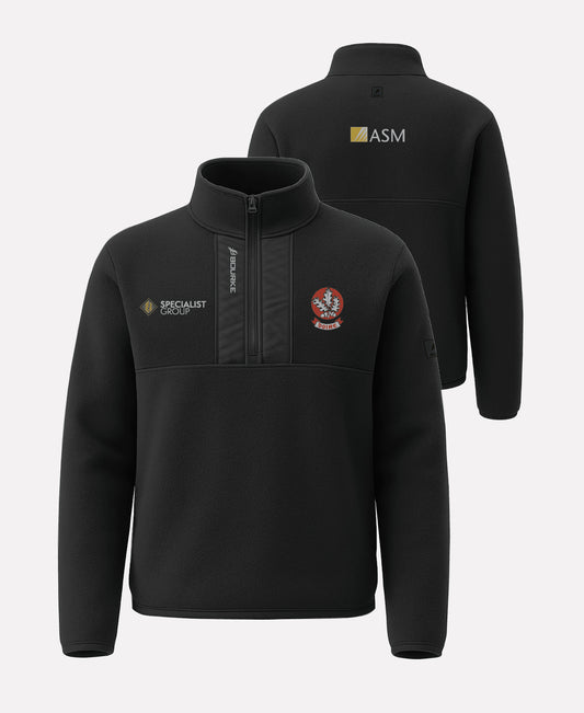 Derry Camogie TEASRA Half Zip Fleece (Black)