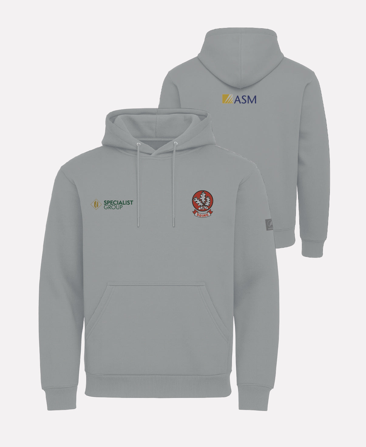 Derry Camogie TEASRA Pullover Hoodie (Grey)