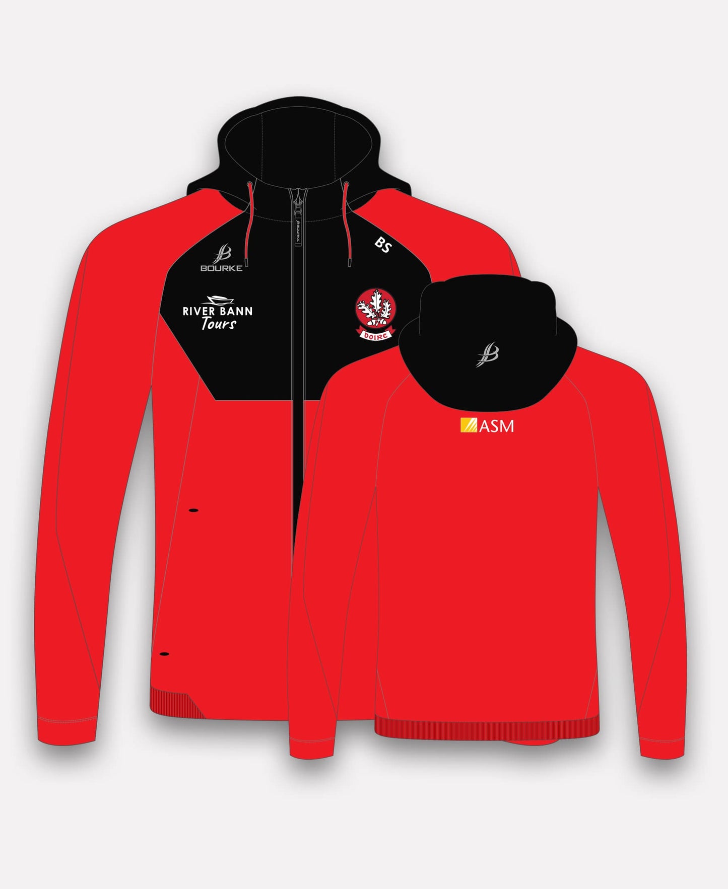 Derry Camogie BARR Hoody (Black/Red)