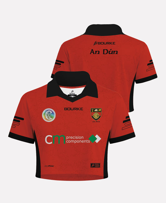 Down Camogie Retro Cropped Jersey (Red/Black)