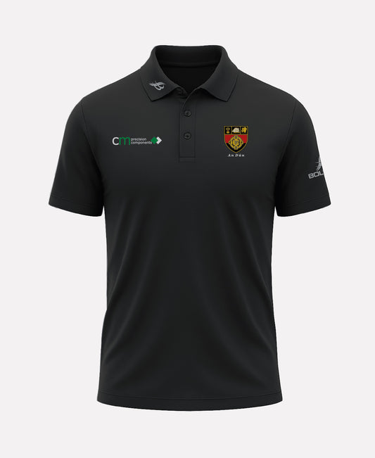 Down Camogie FORTIS Polo Shirt (Black)