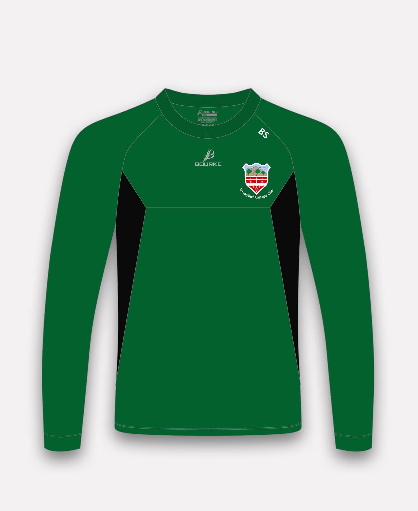 Drom & Inch Camogie BARR Crew Neck (Green/Black)