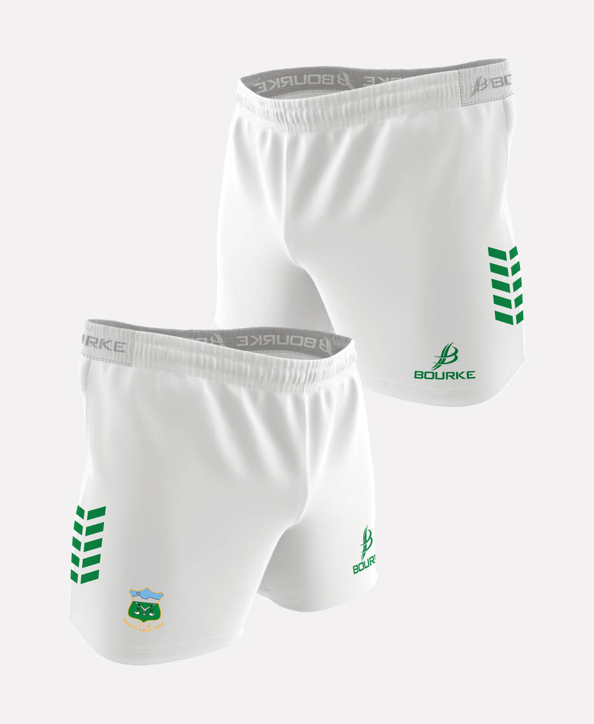 Drom & Inch GAA Flex Shorts 2025/26 (White/Green)