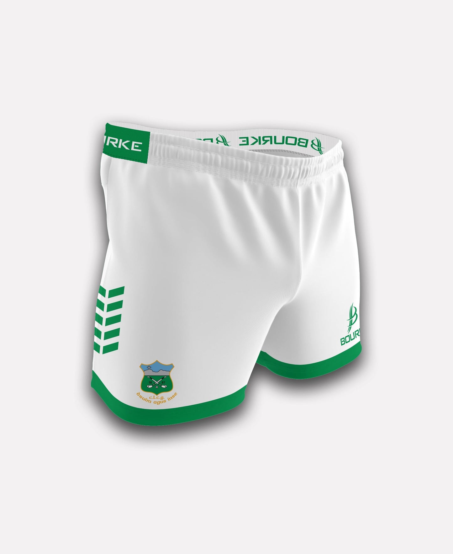 Drom & Inch GAA Flex Chevron Shorts (White)