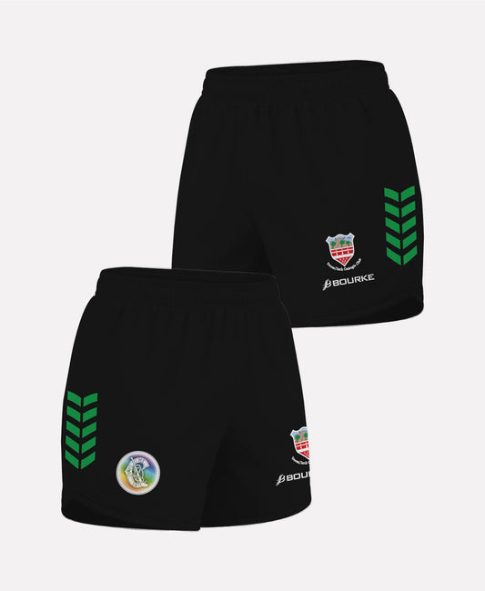 Drom & Inch Camogie CORE Shorts (Black/Green)