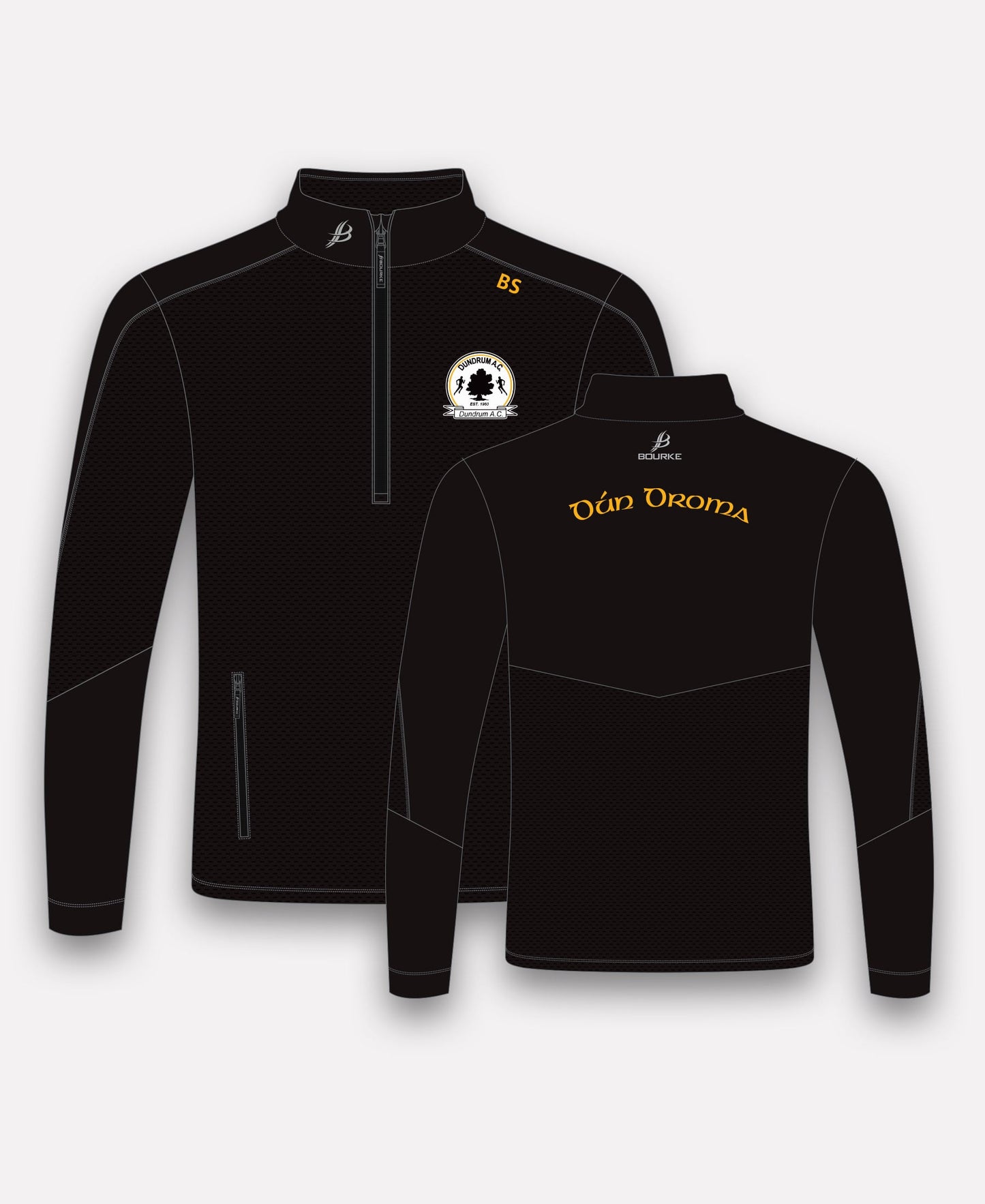 Dundrum AC IRISH Croga Half Zip (Black)