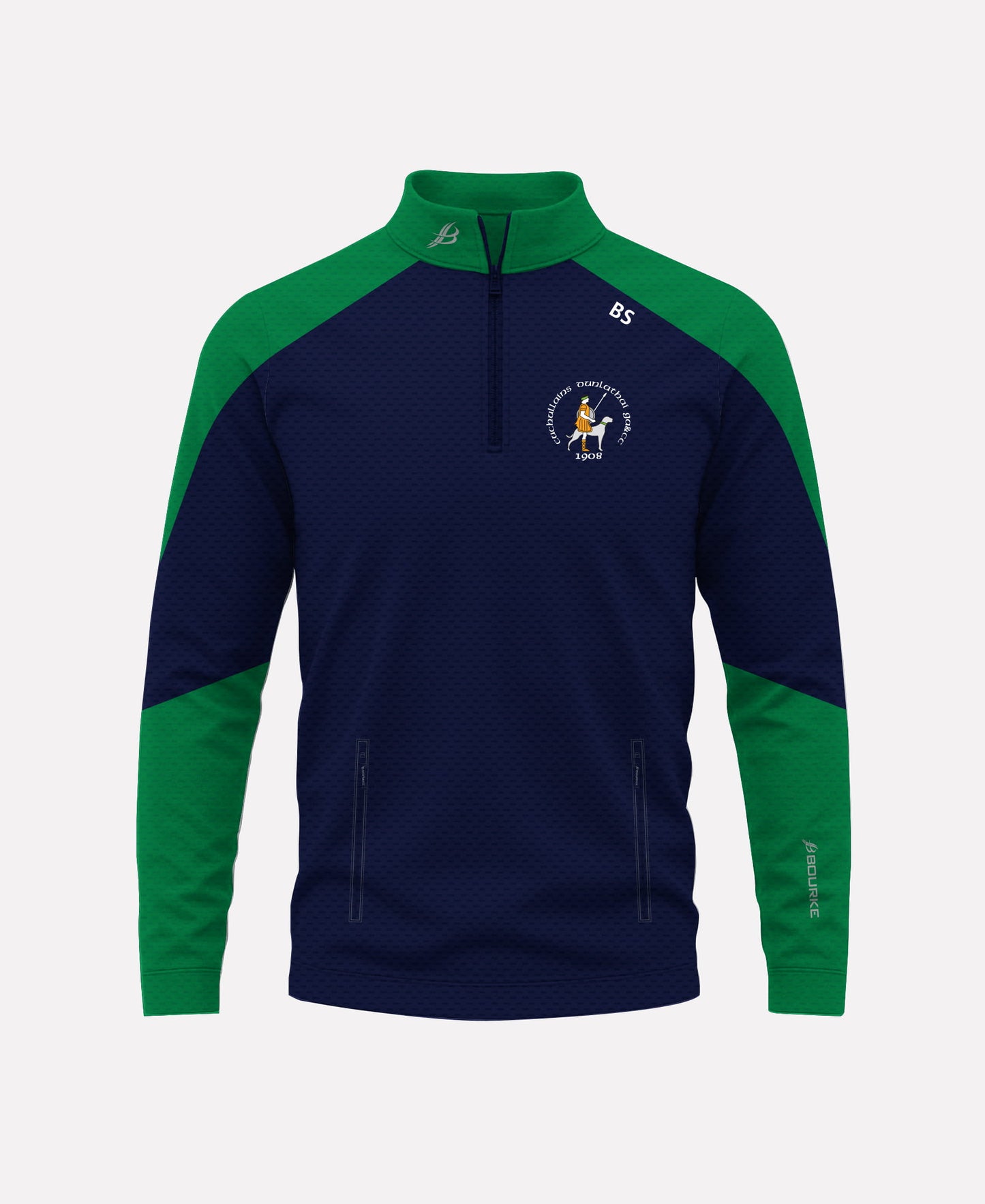 Dunloy Cuchullains Croga Half Zip (Navy/Green)