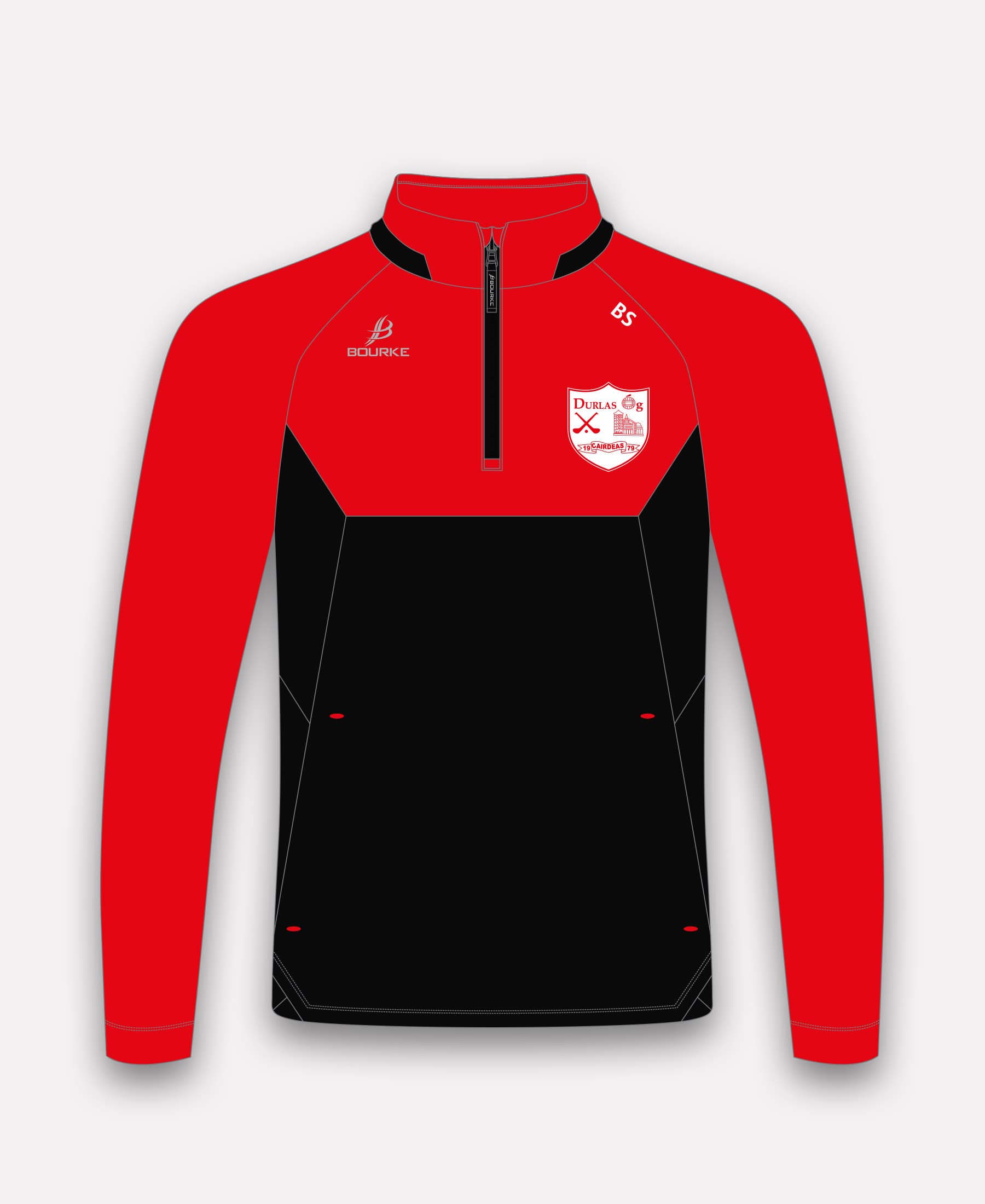 Durlas Óg BARR Half Zip (Black/Red)