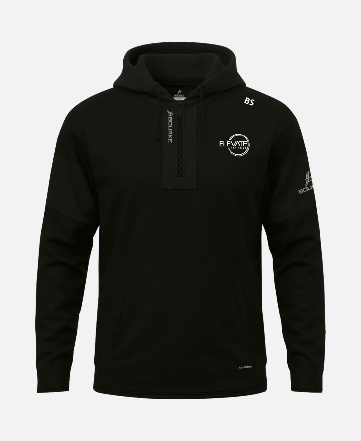Elevate Fitness TEASRA Half Zip Hoodie (Black)