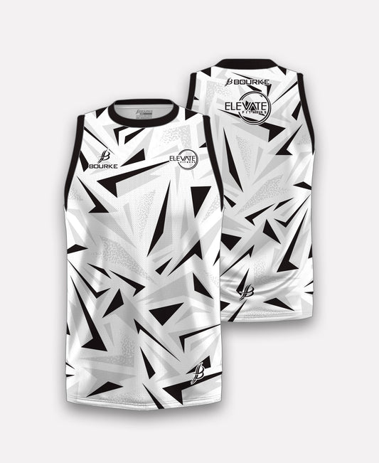 Elevate Fitness Singlet (White) 2025