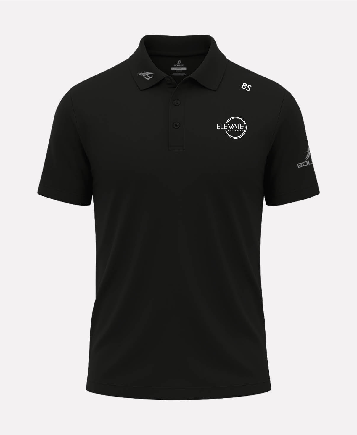 Elevate Fitness FORTIS Polo Shirt (Black)